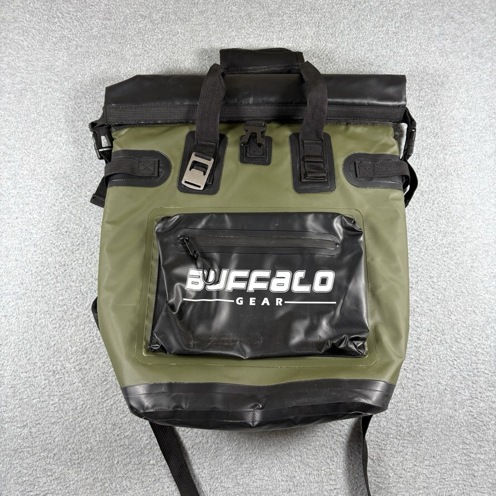 Buffalo Gear Backpack Cooler Waterproof Insulated Soft Side Olive Green Fishing